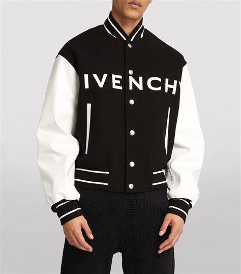 givenchy star leather jacket|givenchy varsity jacket men's.